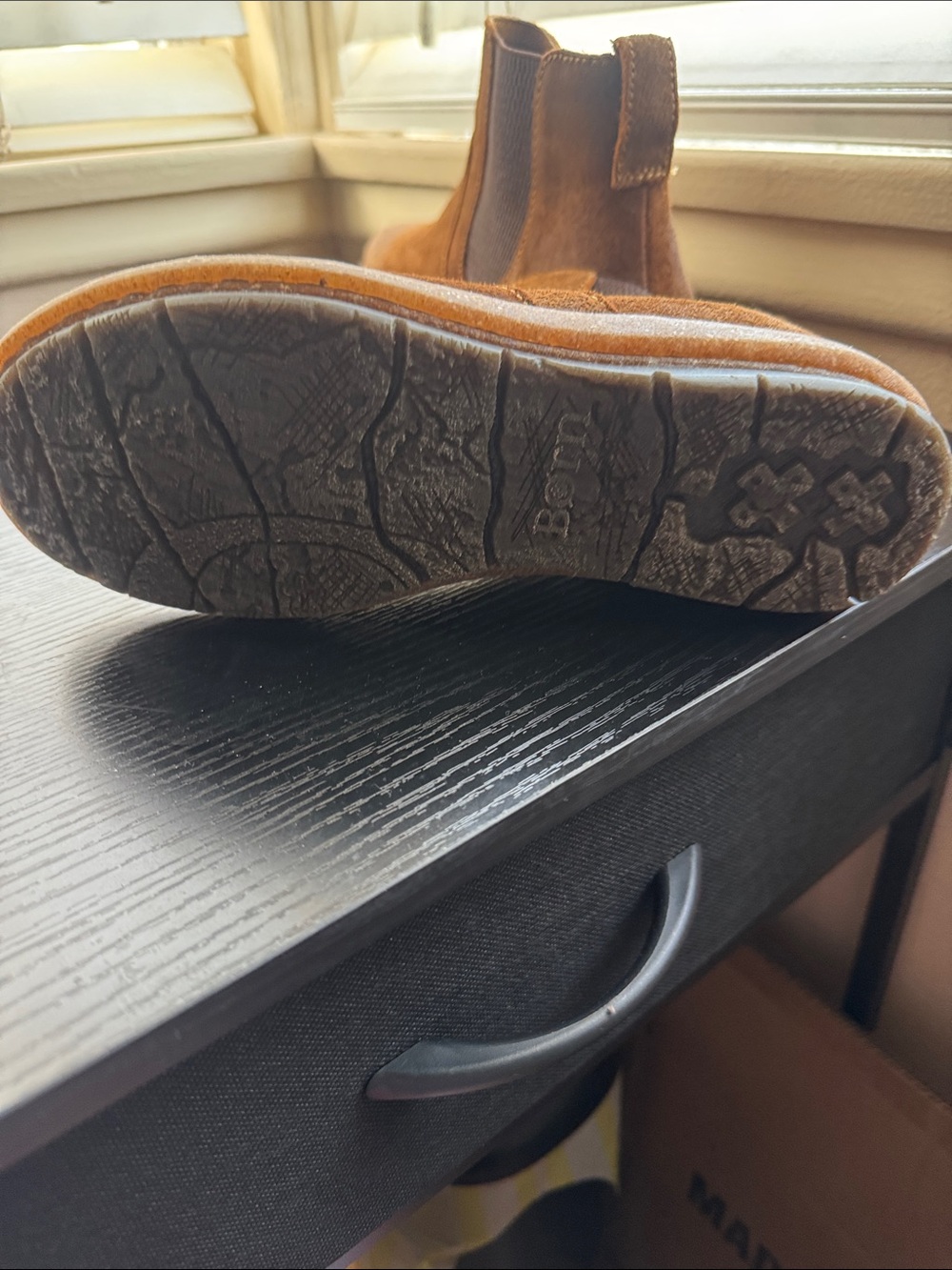 Women Brown Suede Chelsea Boots - Born - Picture 4 of 4